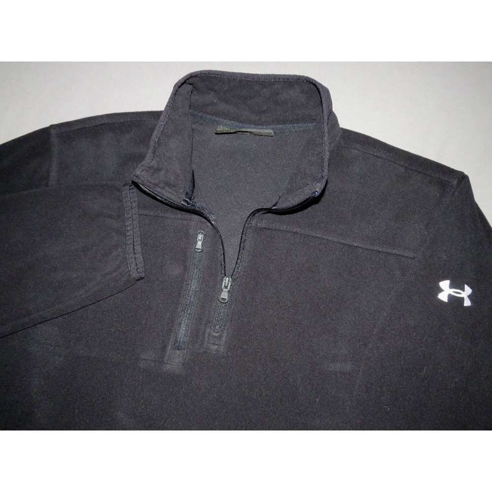 Under Armour POLAR TEC Black Light Weight 1/4 Zip Fleece Jacket Men's XXL